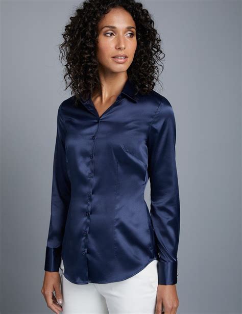 navy blue celine shirt|WOMEN'S LUXURY BLUE SHIRTS AND TOPS .